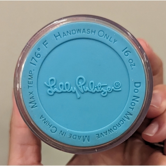 Lilly Pulitzer Palm Tropical Multicolor Travel Tumbler 16 Ounces - Picture 9 of 10